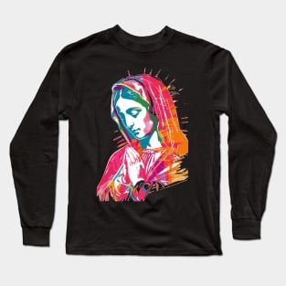 La Virgen de Guadalupe Rainbow Long Sleeve T-Shirt